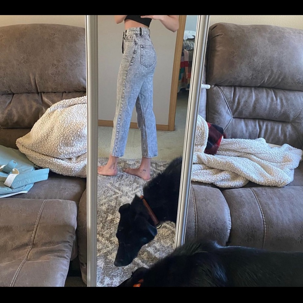 Pacsun grayish/black mom jeans